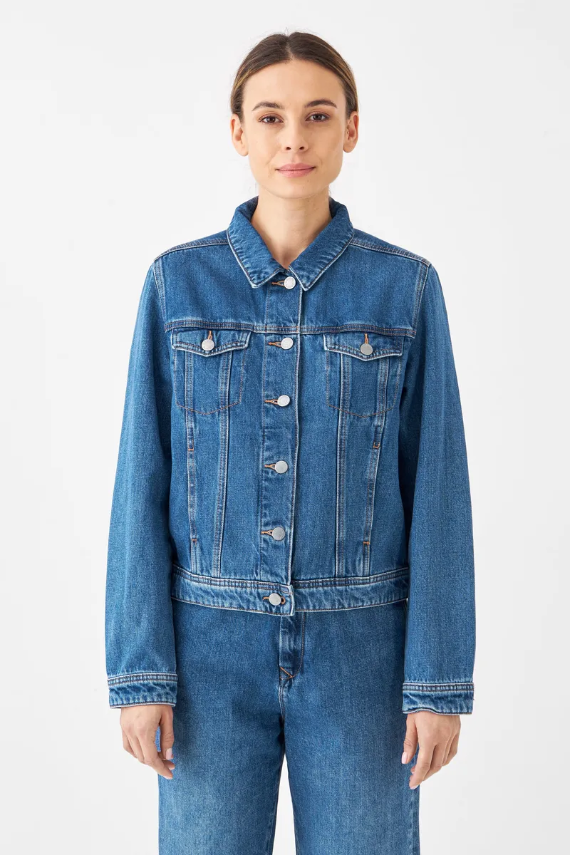 DAWN Dawn Damen vegan Jacke Non-Stretch Callisto Classic Medium Blau, Dunkelblau, – Produktbild 1 von 2