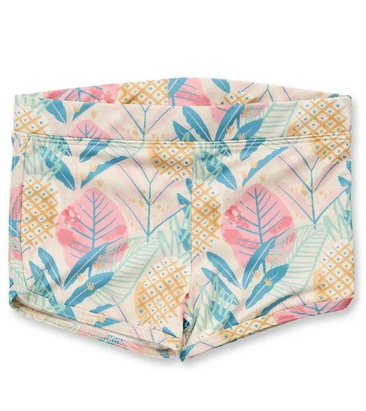 Sense Organics & friends in cooperation with GARY MASH Sense Organics & friends in cooperation with GARY MASH Kinder Badehose aus recyceltem Polyester, Tropendruck (mehrfarbig), – Produktbild 1 von 1