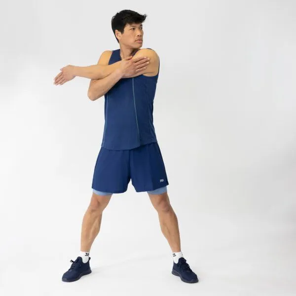 TAO Sportswear TAO Sportswear Atmungsaktive Herren Laufshort Kaito mit Tight, Blau, – Produktbild 4 von 4