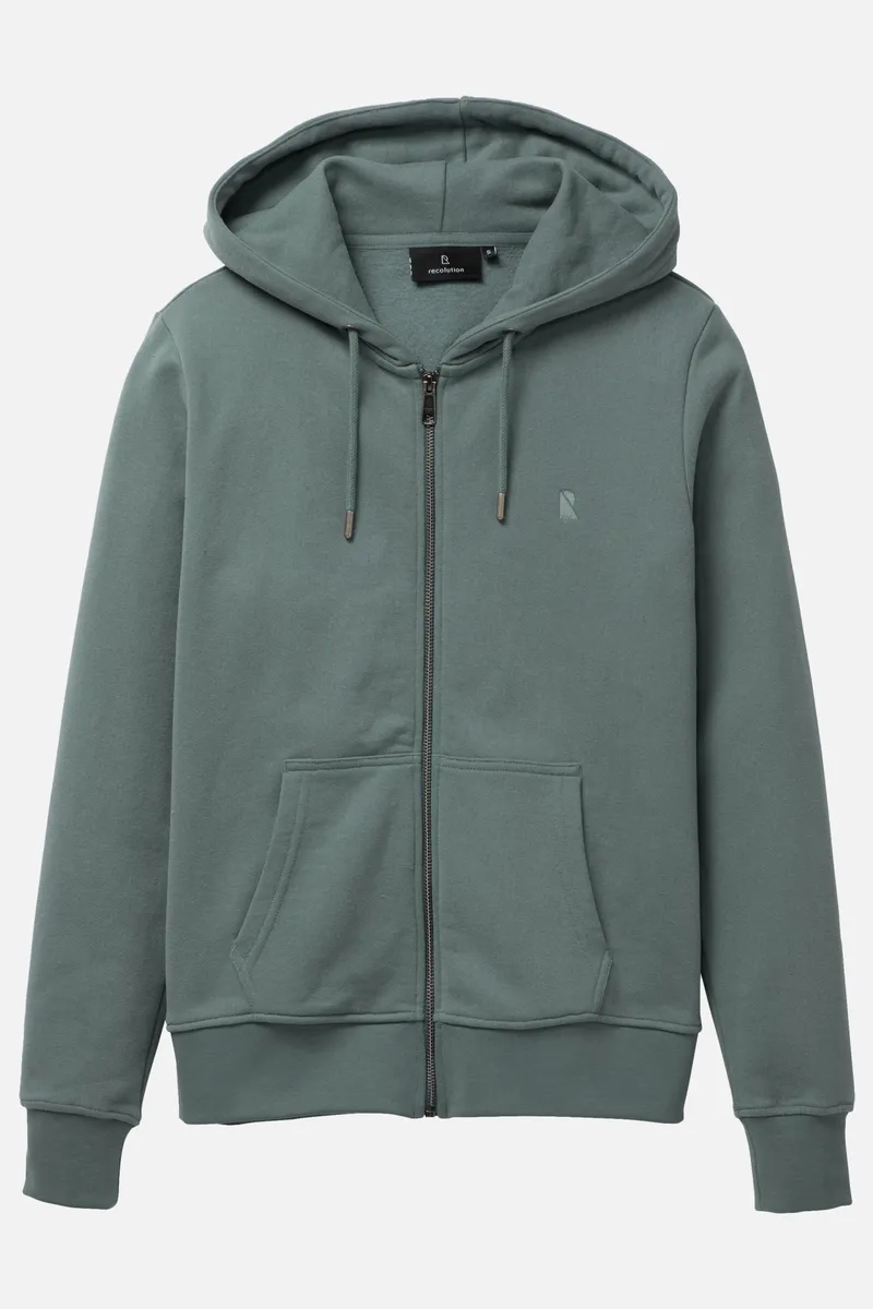 recolution Recolution Damen vegan Sweatjacket Dahlia Eukalyptus Grün, Grün, – Produktbild 1 von 1