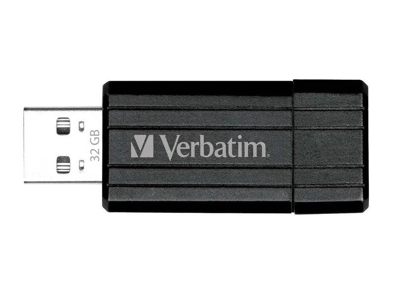 Verbatim Verbatim USB-Stick 'PinStripe' schwarz, 32GB, USB 2.0 – Produktbild 2 von 6