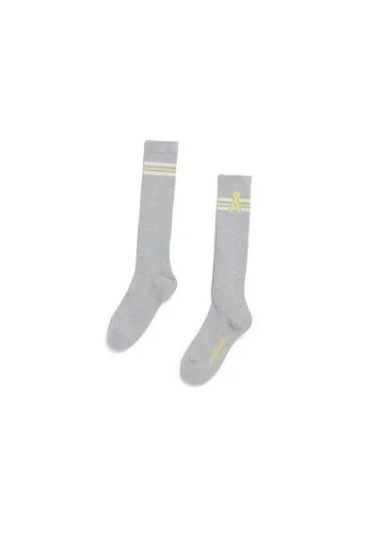 ARMEDANGELS ARMEDANGELS CAARLO STRIPES Unisex Socken aus Bio-Baumwoll Mix, Silver melange, – Produktbild 2 von 2