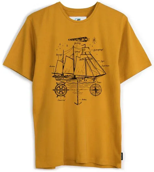 Gary Mash GARY MASH T-Shirt Sailor aus Biobaumwolle, Gelb, – Produktbild 1 von 3