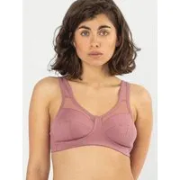 erlich textil erlich textil Anni bügelloser Mesh BH aus Bio-Baumwolle, made in Europe, Mauve, – Produktbild 2 von 8