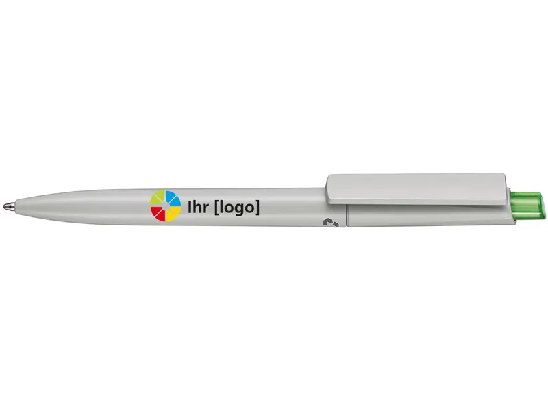 RITTER CARES RITTER CARES Kugelschreiber 'Crest Recycled' grau/gras-grün – Produktbild 1 von 1