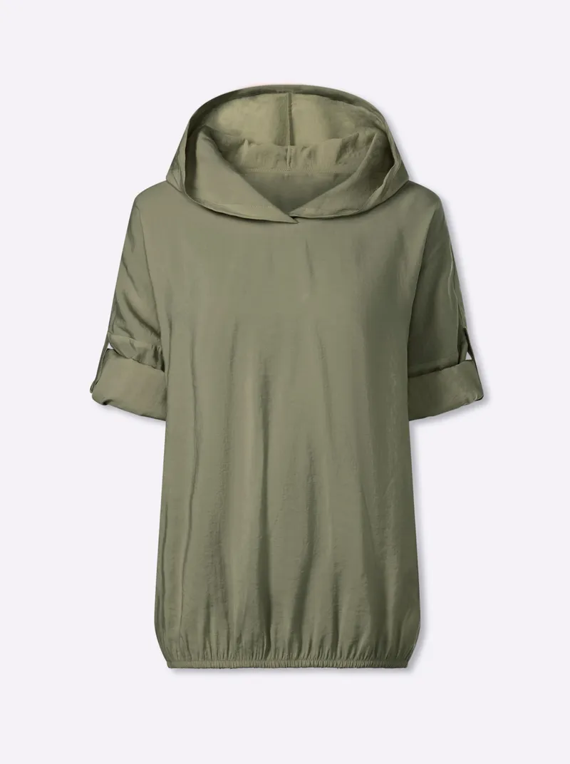 heine Schlupfbluse khaki, Khaki, – Produktbild 1 von 2