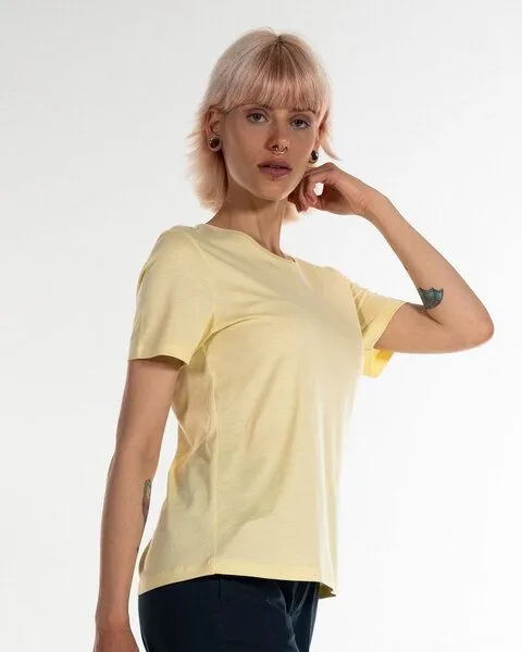 Alma & Lovis Alma & Lovis Royal Jersey Shirt aus feinster Organic Cotton | Single T, Vanille (hellgelb), – Produktbild 3 von 4