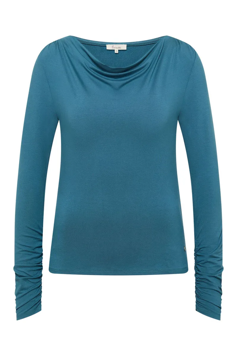 Tranquillo Shirt Belindaa aus EcoVero™ Viskose von Lenzing - mallard blue / L – Produktbild 1 von 6