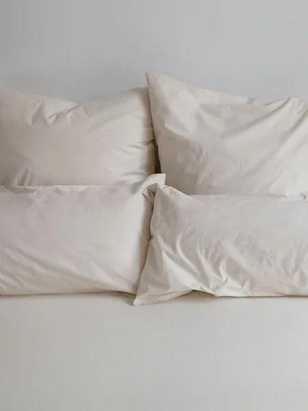 erlich textil erlich textil Cotton Select Spannbettlaken aus Bio-Baumwolle, made in Europe, Sand, – Produktbild 4 von 4