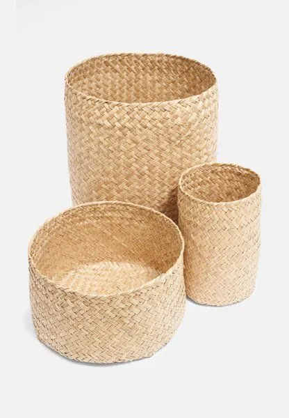 El Puente El Puente Korb mit Deckel | Fair Trade & Handmade aus Vietnam, Natur, – Produktbild 3 von 3