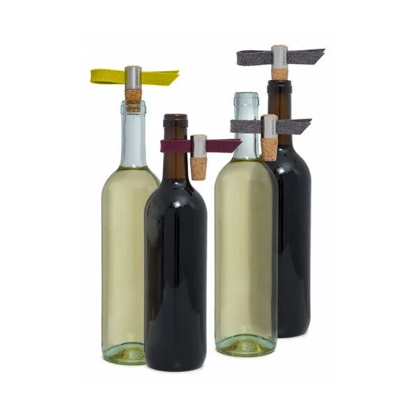fairwerk fairwerk Weinstöpsel und Tropfenfänger, Anthrazit/aubergine (lila), – Produktbild 2 von 3