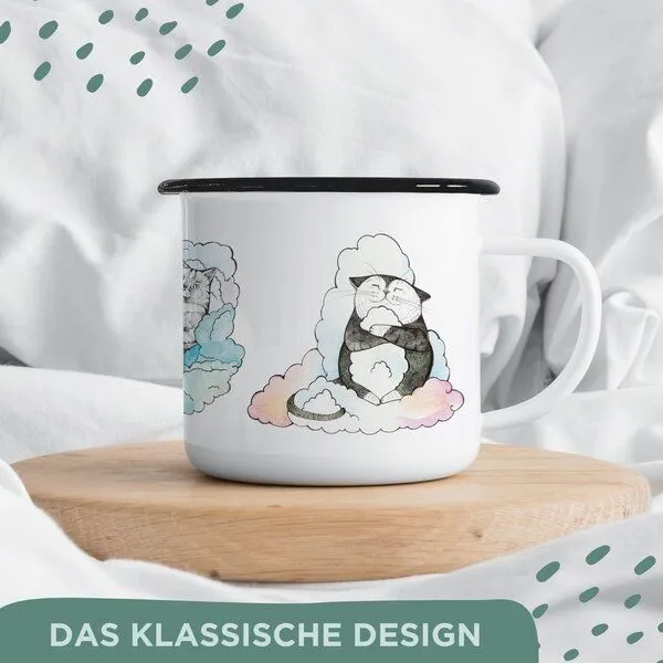 LIGARTI Emaille Tasse – Tommi & Friends – LIGARTI Tiermanufaktur – Produktbild 4 von 4