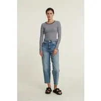 Basic Apparel Basic Apparel LUDMILLA Langarmshirt aus Bio-Baumwolle, Braun (gestreift-carafe-dutch), – Produktbild 1 von 1
