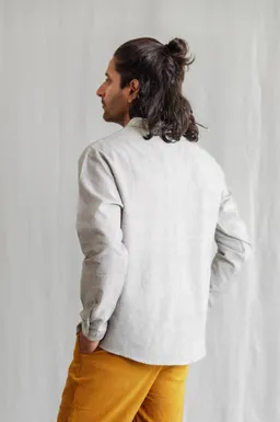 Jyoti - Fair Works Jyoti - Fair Works Herren vegan Tunika Tanu Hellgrau – Produktbild 1 von 1