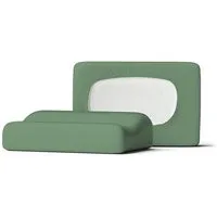 Schlafgut Schlafgut Nacken-/Gesundheitskissenbezug Knitted Jersey flexible - 95% Biobaumwolle, 5% Elasthan - uni, Green mid, – Produktbild 1 von 1