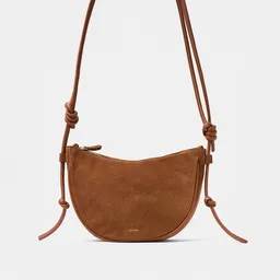 ann kurz ann kurz Half Moon – Halbmond-Schultertasche aus Leder – Produktbild 1 von 1