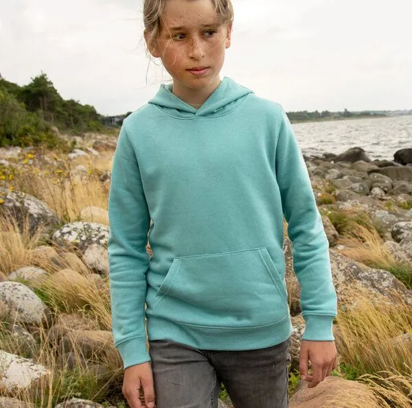 Cmig Cmig Kinder Hoodie Reisewiesel in teal monstera, Teal monstera, – Produktbild 3 von 4