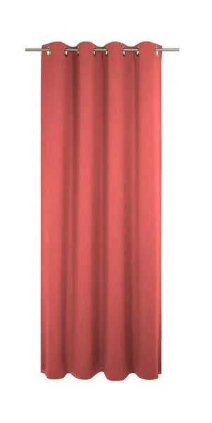 Nature by Adam Nature by Adam Vorhang aus 100% Bio-Baumwolle - Made in Germany - Uni Collection light, Rot, – Produktbild 2 von 7