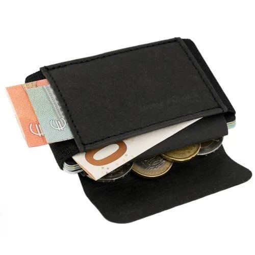 ANDERS & KOMISCH ANDERS & KOMISCH Kleines nachhaltiges Portemonnaie mit Münzfach - A&K MINI CLASSIC, Schwarz/schwarz, – Produktbild 3 von 4