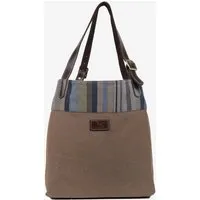Dragolina Dragolina Shopper Miss Eve mit Webstoff der Pwo Karen, Hellbraun, – Produktbild 1 von 1