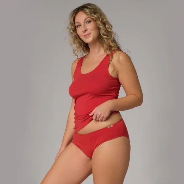 comazo|earth comazo|earth Fairtrade Perioden-Slip für eine schwache bis mittlere Periode, Cranberry, – Produktbild 3 von 4
