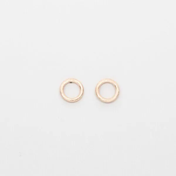 fejn jewelry fejn jewelry Ohrstecker 'satin circle', Gold, – Produktbild 3 von 3