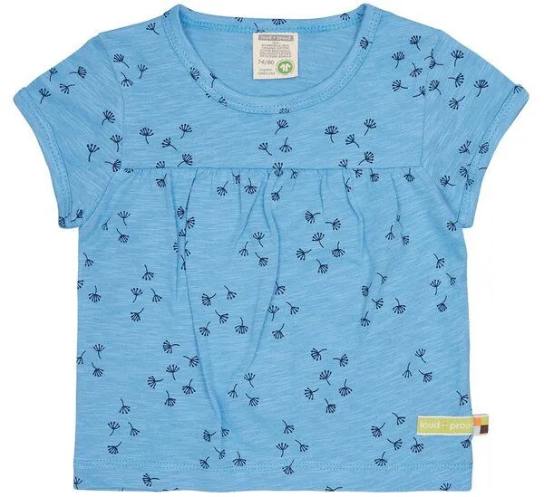 loud + proud loud + proud Babys & Kinder Tunika Slub Jersey mit Druck, GOTS-zertifiziert, Basin(blau), – Produktbild 2 von 2