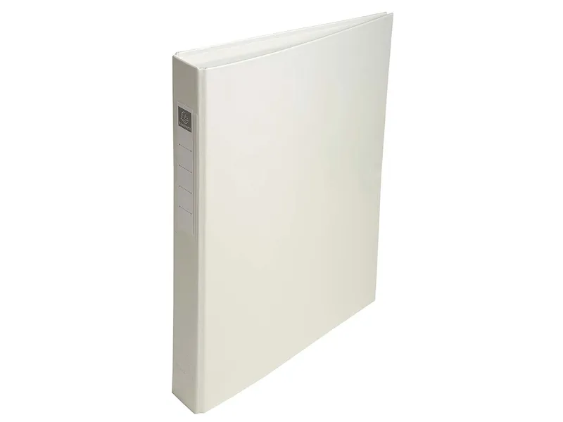 Exacompta 10 Exacompta Ringbücher aus kaschiertem Karton, DIN A4, 4 Ringe, RB 40 mm, weiß – Produktbild 1 von 1