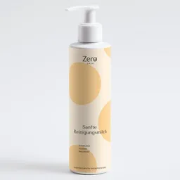 Zero Skin Zero Skin Sanfte Reinigungsmilch für empfindliche Haut - 190 ml - seidig-milder Gesichtsreiniger mit Sheabutter & Bio-Ölen (Argan, Avocado, Jojoba), beruhigend mit Kornblume & Pfingstrose, entfernt Make-up & Unreinheiten – Produktbild 1 von 1