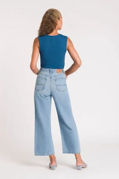 Kings Of Indigo Kings Of Indigo ELISABETH CROPPED | BLUE REEF SUPER LIGHT USED, Blue, – Produktbild 3 von 4