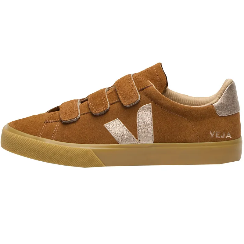 Veja Veja Recife Logo Suede, Cognac, – Produktbild 1 von 2