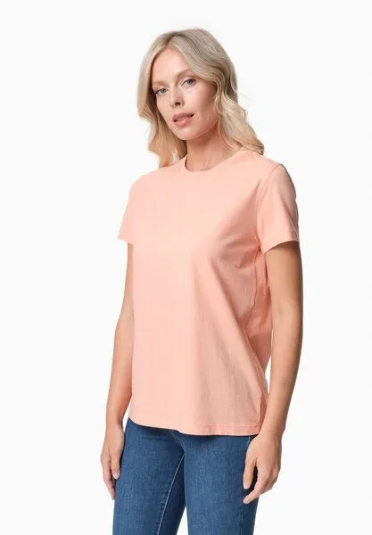 ORGANICATION ORGANICATION TENNUR | Basic T-Shirt aus Bio-Baumwolle, Peach, – Produktbild 3 von 4