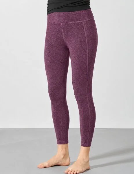 HempAge HempAge Yoga Leggins Jersey Hanf/Biobaumwolle, Purple (lila), – Produktbild 2 von 4