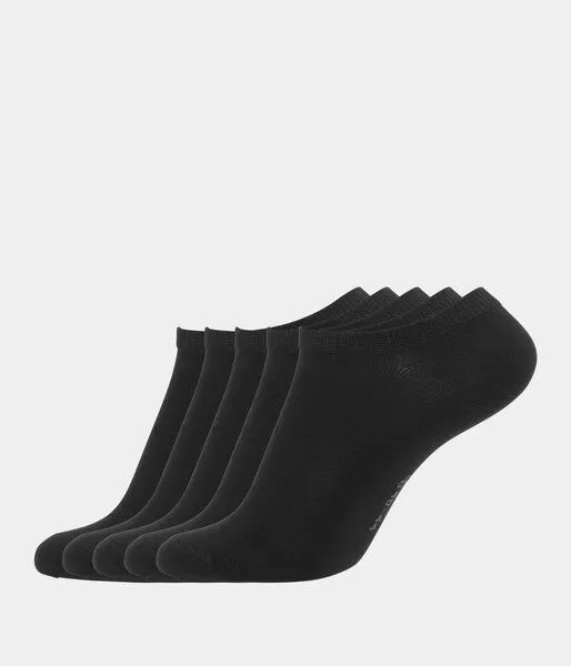 Copenhagen Bamboo 5 Paar schwarze Bambus-Füßlinge – Produktbild 1 von 2