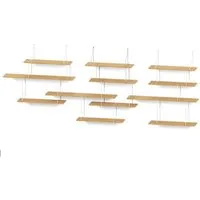 Hausen Hausen Wandregal LINK Trio shelf oak / white – Produktbild 1 von 1