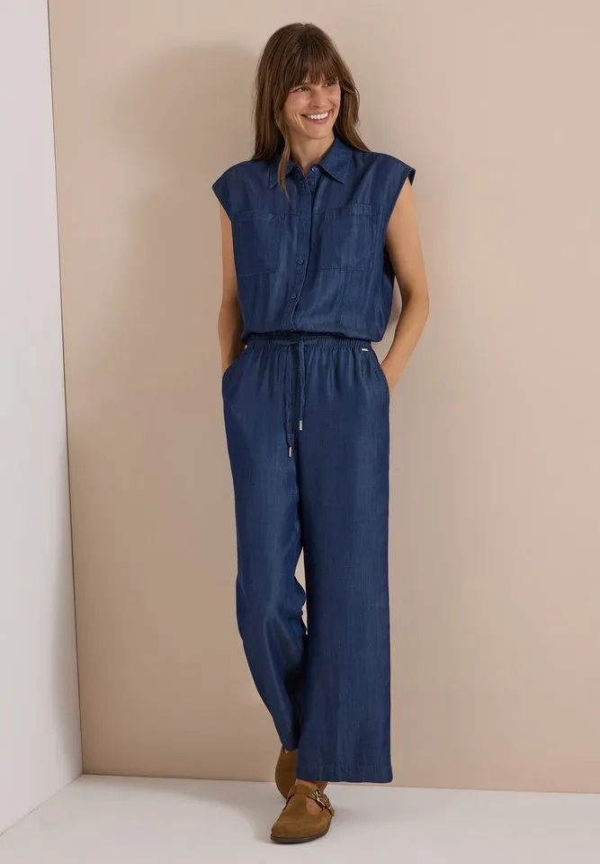 CECIL Overall aus Lyocell, Blau, – Produktbild 3 von 5