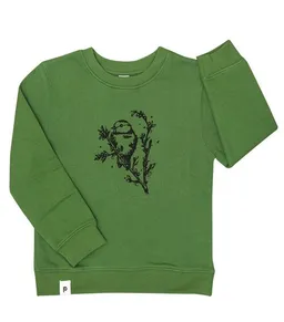 päfjes päfjes Mara Meise - Kinder Bio Sweater - Organic Cotton - Grün – Produktbild 1 von 1