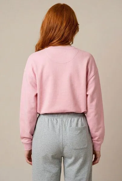THE FACE OF ELEMENTS The Face of Elements Element - Oversized Fit Sweatshirt aus 100% Bio-Baumwolle, Soft rose (rosa), – Produktbild 4 von 4