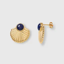 fejn jewelry fejn jewelry Ohrstecker 'bold half sun' mit Lapislazuli – Produktbild 1 von 1