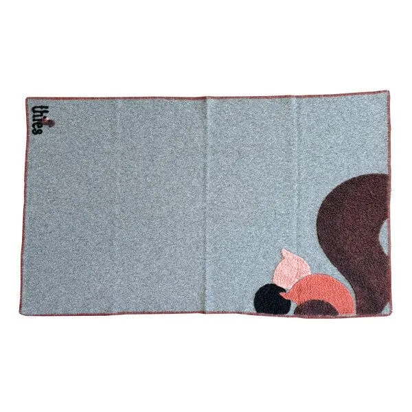 thies Wolldecke thies Eco Squirrel Wool Blanket aus 70 % Schurwolle, Grey (grau), – Produktbild 2 von 4