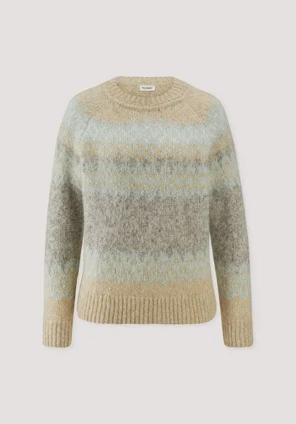 hessnatur hessnatur Stick Pullover Relaxed aus Alpaka und Bio-Baumwolle, Naturgrau, – Produktbild 4 von 4