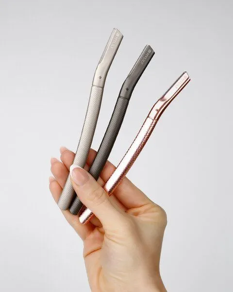 MYLILY MYLILY Augenbrauen Rasierer | inkl. 5 Klingen, Silber, – Produktbild 2 von 4