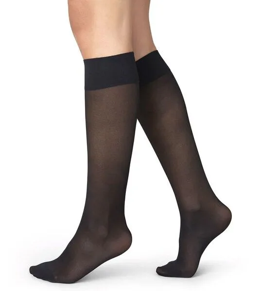 Swedish Stockings Swedish Stockings Kniestrümpfe Bea 30 den, Schwarz, – Produktbild 1 von 2