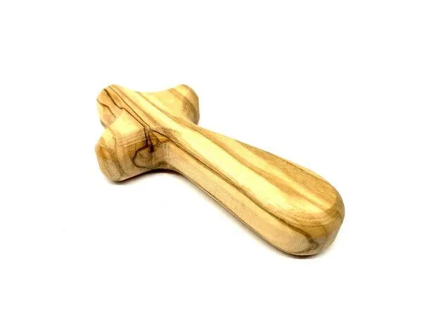Olivenholz erleben Olivenholz erleben Handkreuz (7 cm) aus Olivenholz – Produktbild 1 von 3