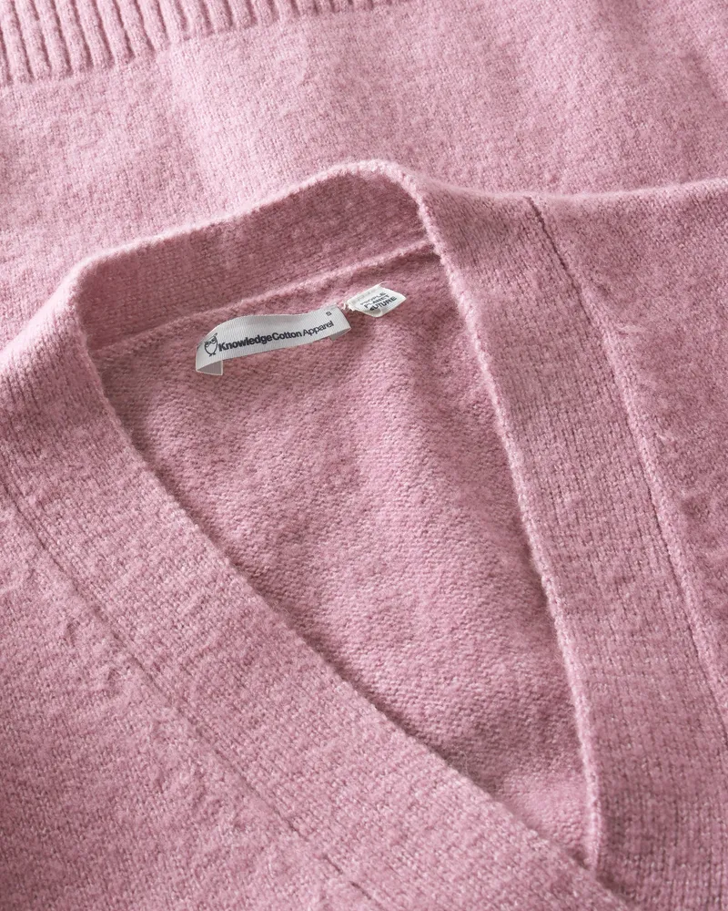 KnowledgeCotton Apparel KnowledgeCotton Apparel Damen vegan Cardigan Soufflé Garn Orchid Haze, Rosa, – Produktbild 1 von 2