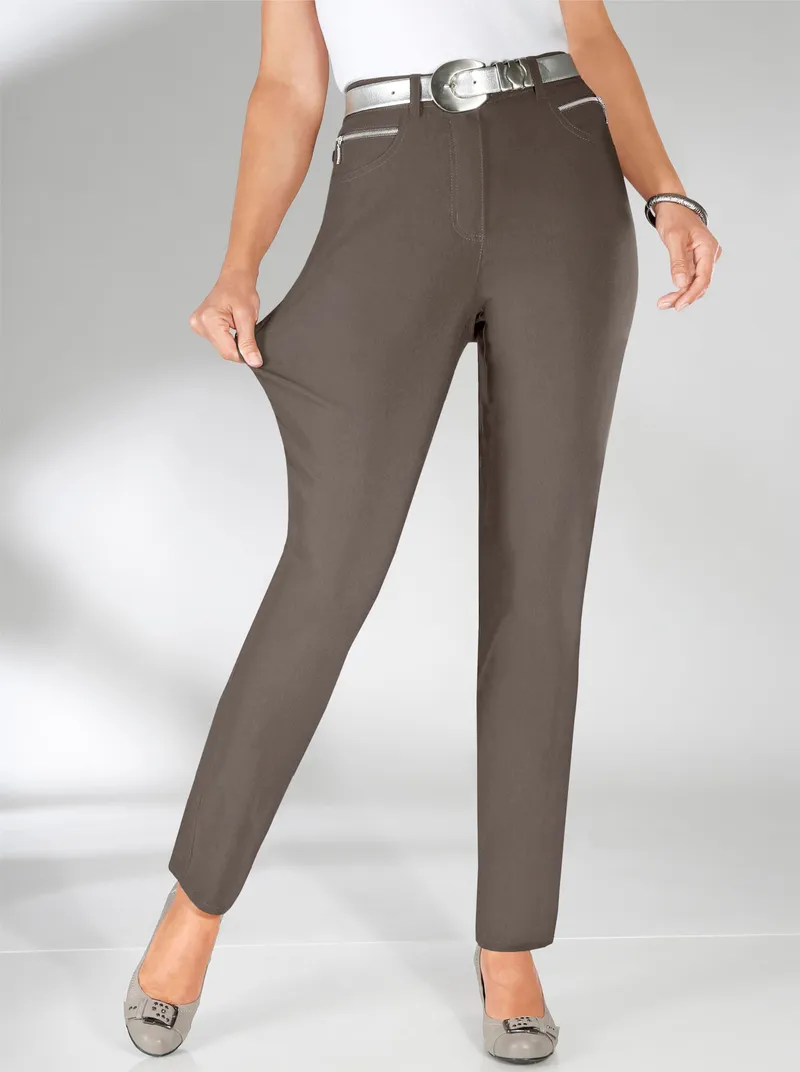 Stehmann Comfort line Thermohose taupe, Taupe, – Produktbild 1 von 3