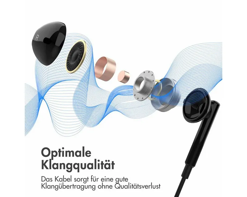 imoshion imoshion Kopfhörer - Kabelgebundene Kopfhörer - Mit USB-C Anschluss, Schwarz, – Produktbild 3 von 5