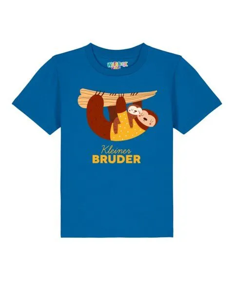 watabout.kids watabout.kids T-Shirt Kinder Faultier Kleiner Bruder, Royal blue, – Produktbild 1 von 2