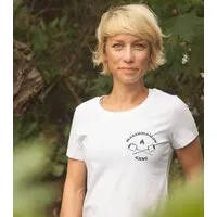 päfjes Marshmallow Gang - Brust Motiv - päfjes Fair Wear Frauen T-Shirt - White – Produktbild 1 von 1