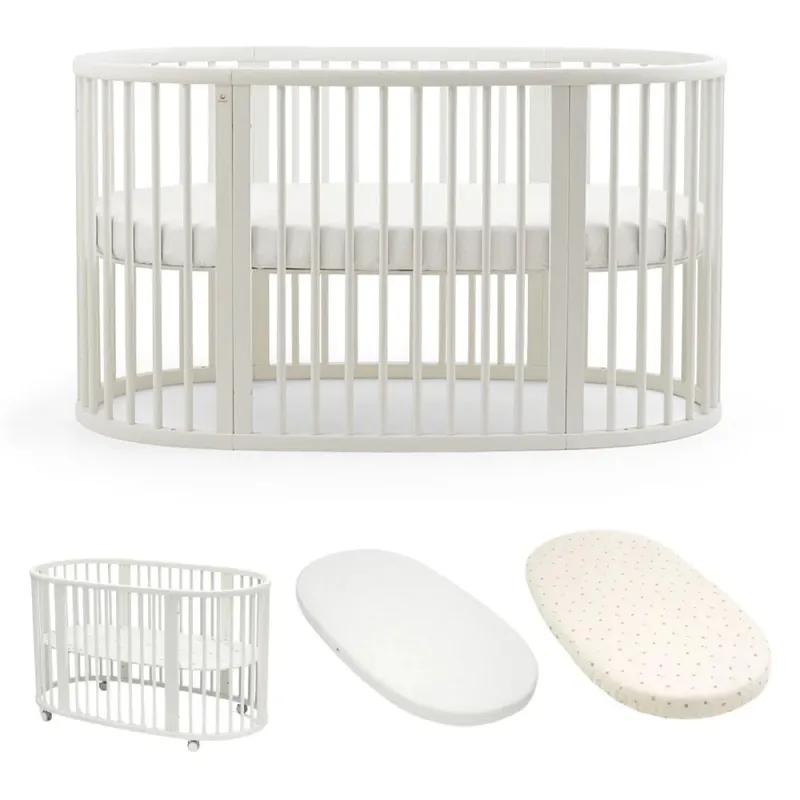Stokke Stokke Sleepi Betten-Set mit Matratze und Spannbettlaken - White - Ecru, White - ecru, – Produktbild 1 von 1